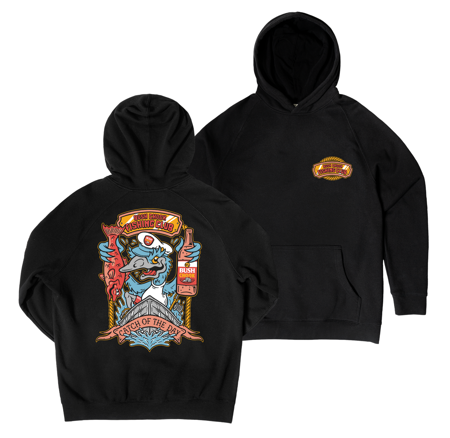 Catch of the Day Hoodie Black