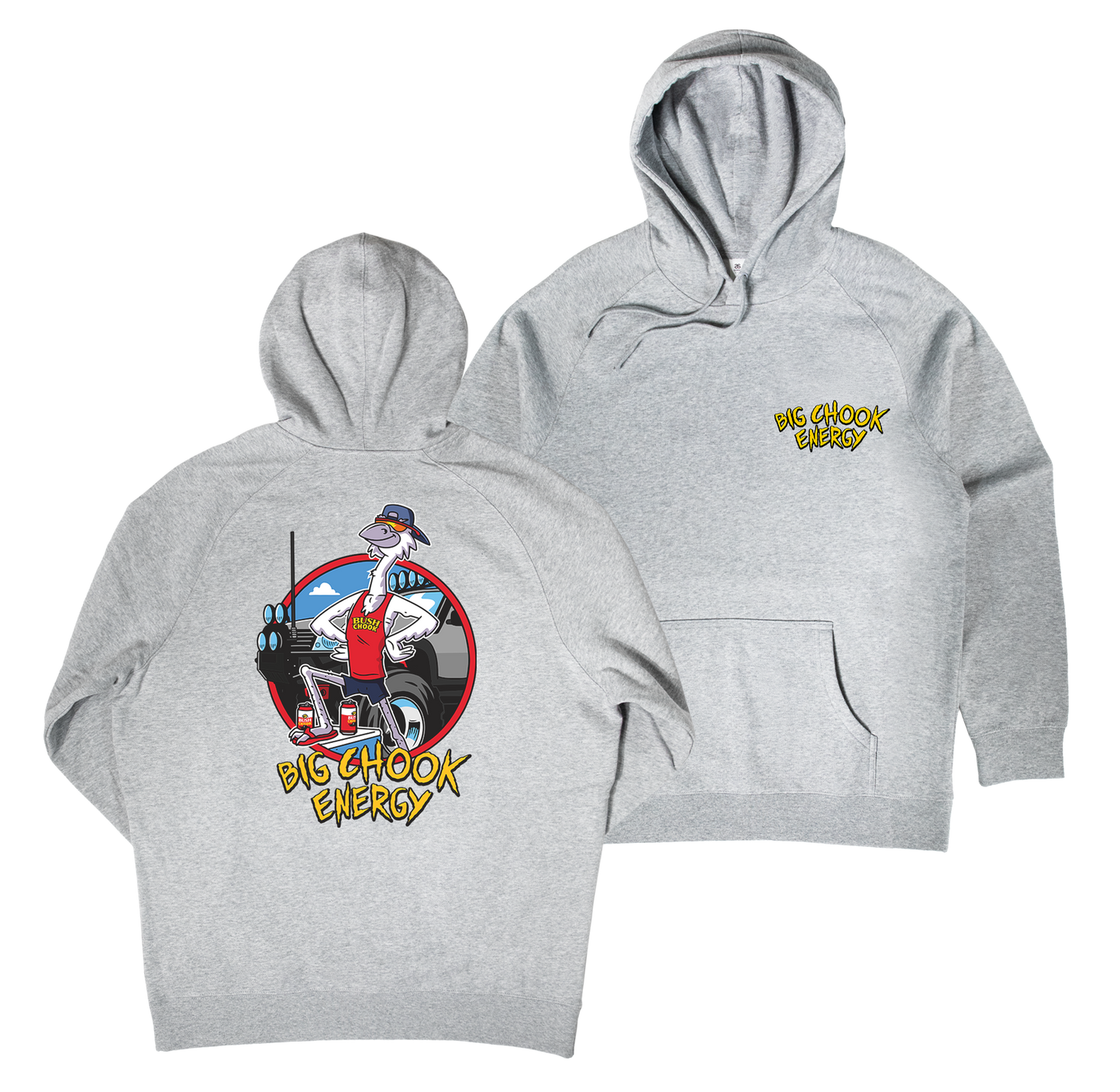 Big Chook Energy Hoodie Grey