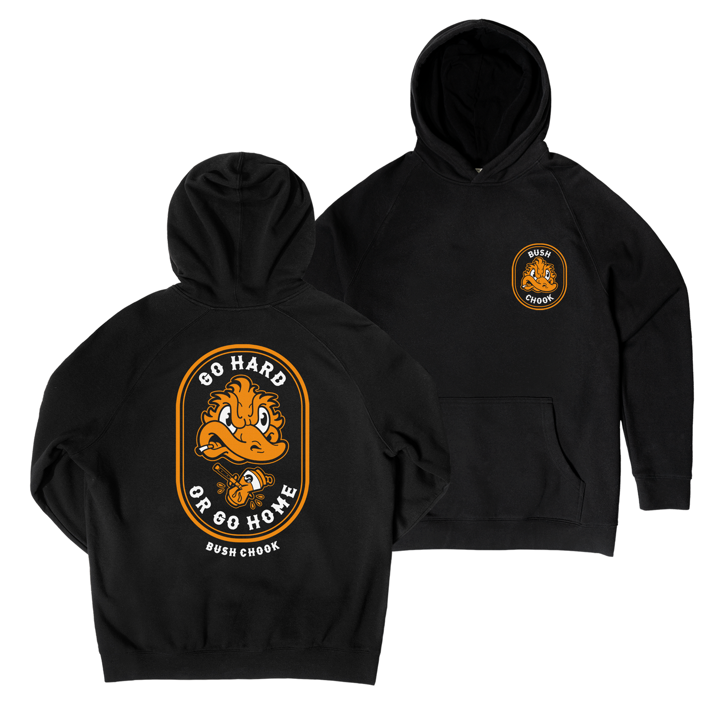 Go Hard or Go Home Hoodie Black