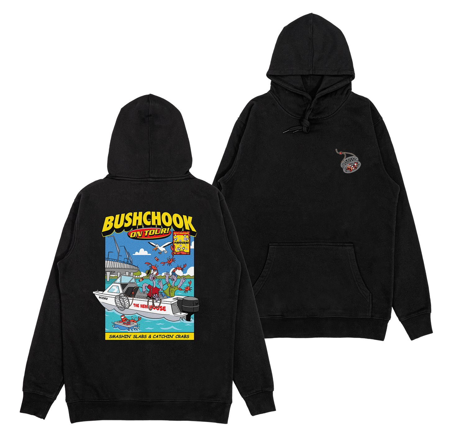 Chooks On Tour: Mandurah Hoodie Black