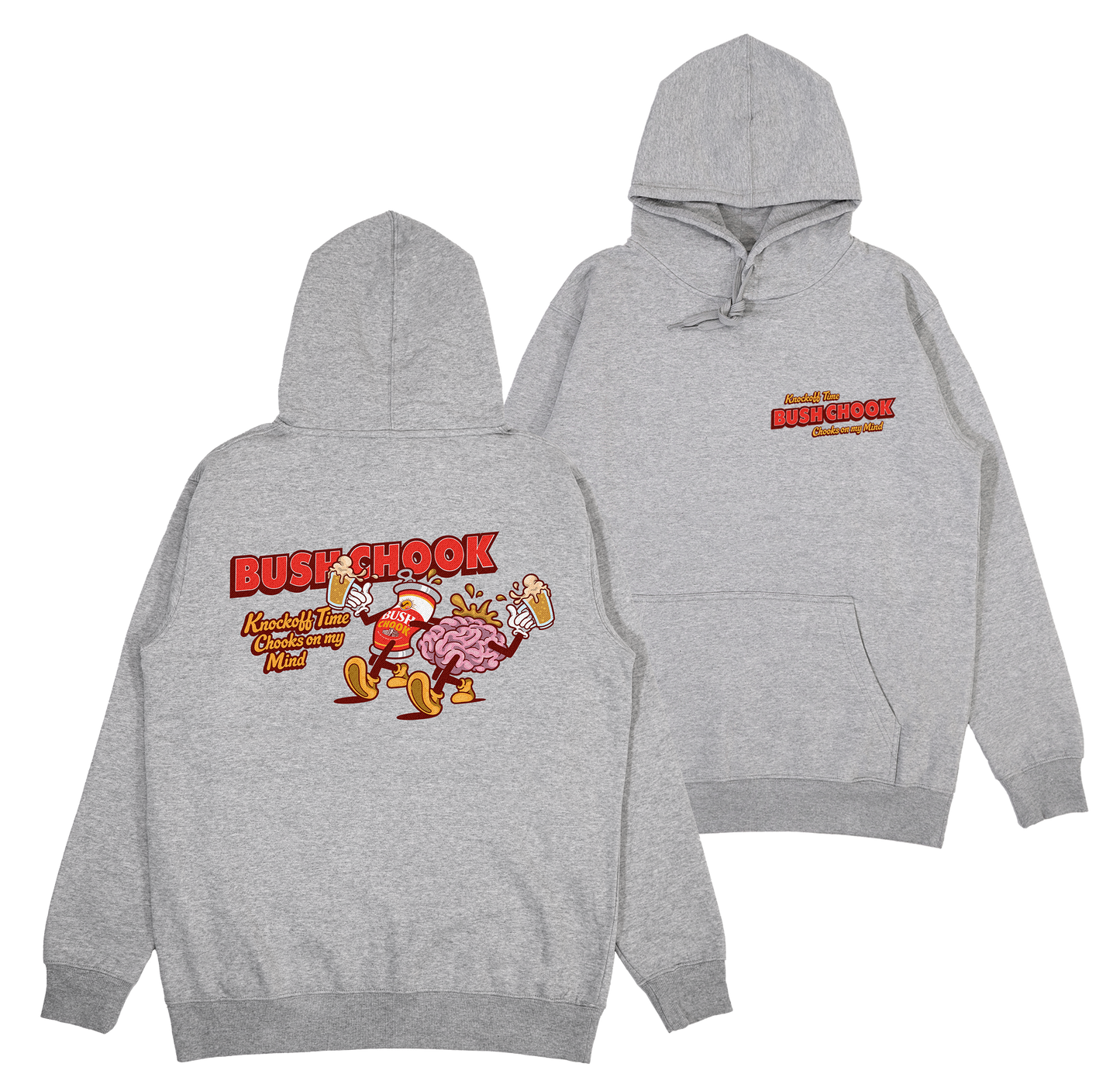 Knock Off Time Hoodie Grey