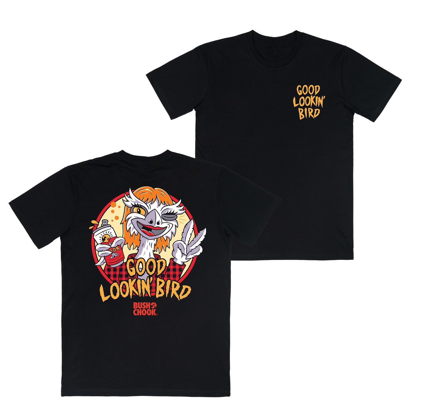 Good Lookin' Bird Ladies Tee Black