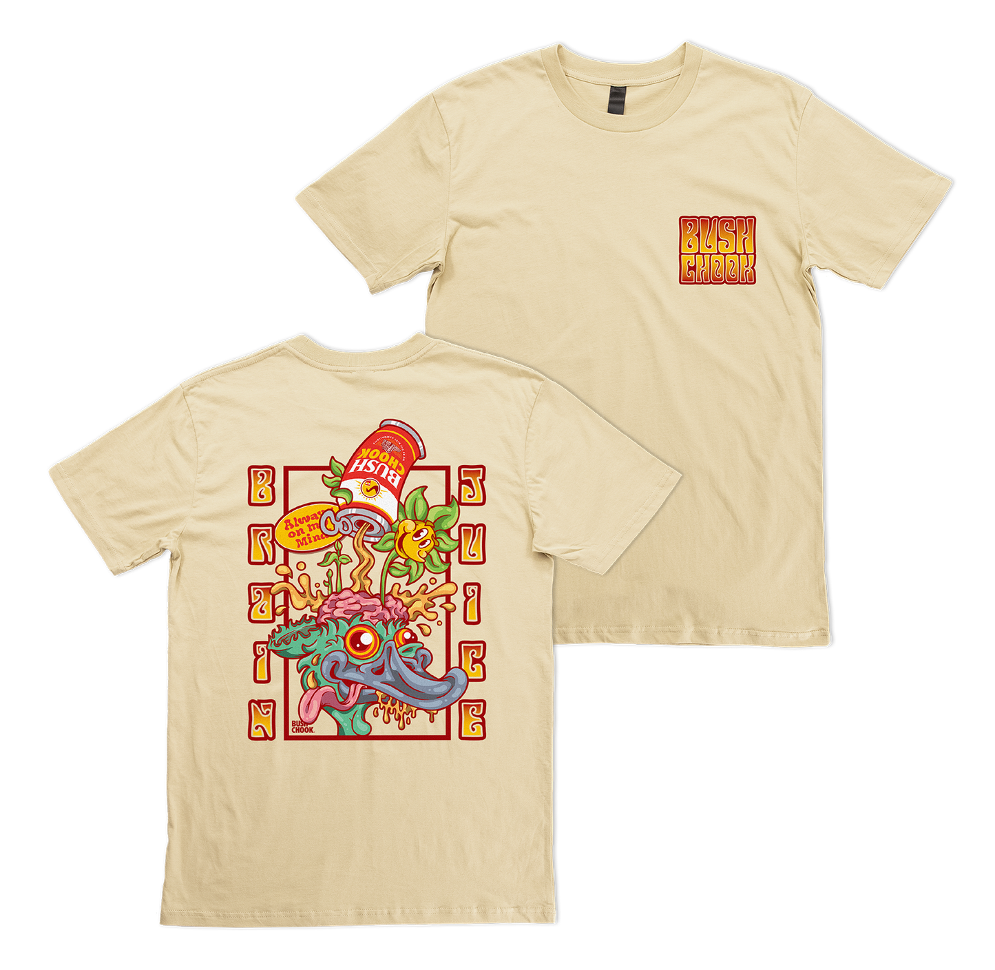 Brain Juice Tee Tan