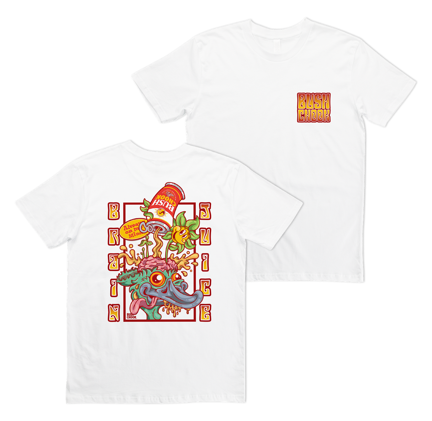 Brain Juice Tee White