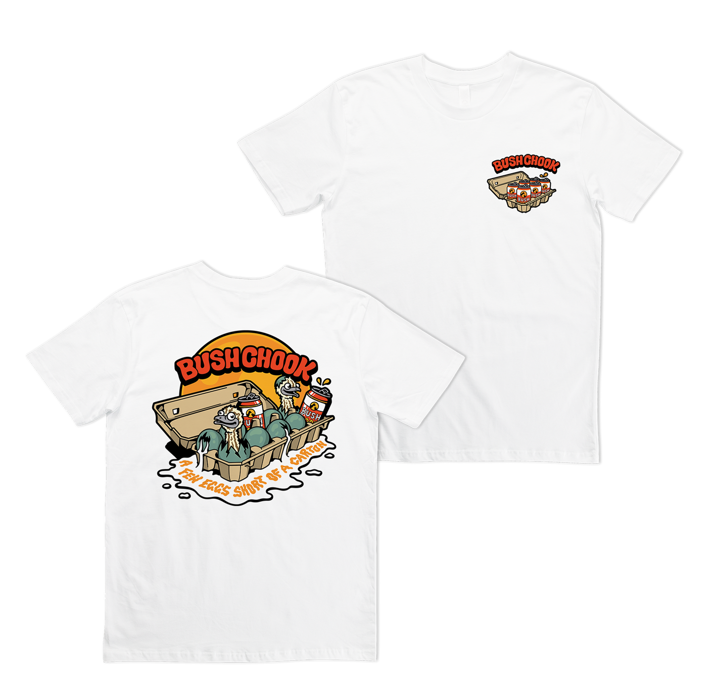 Few Eggs Short Tee White