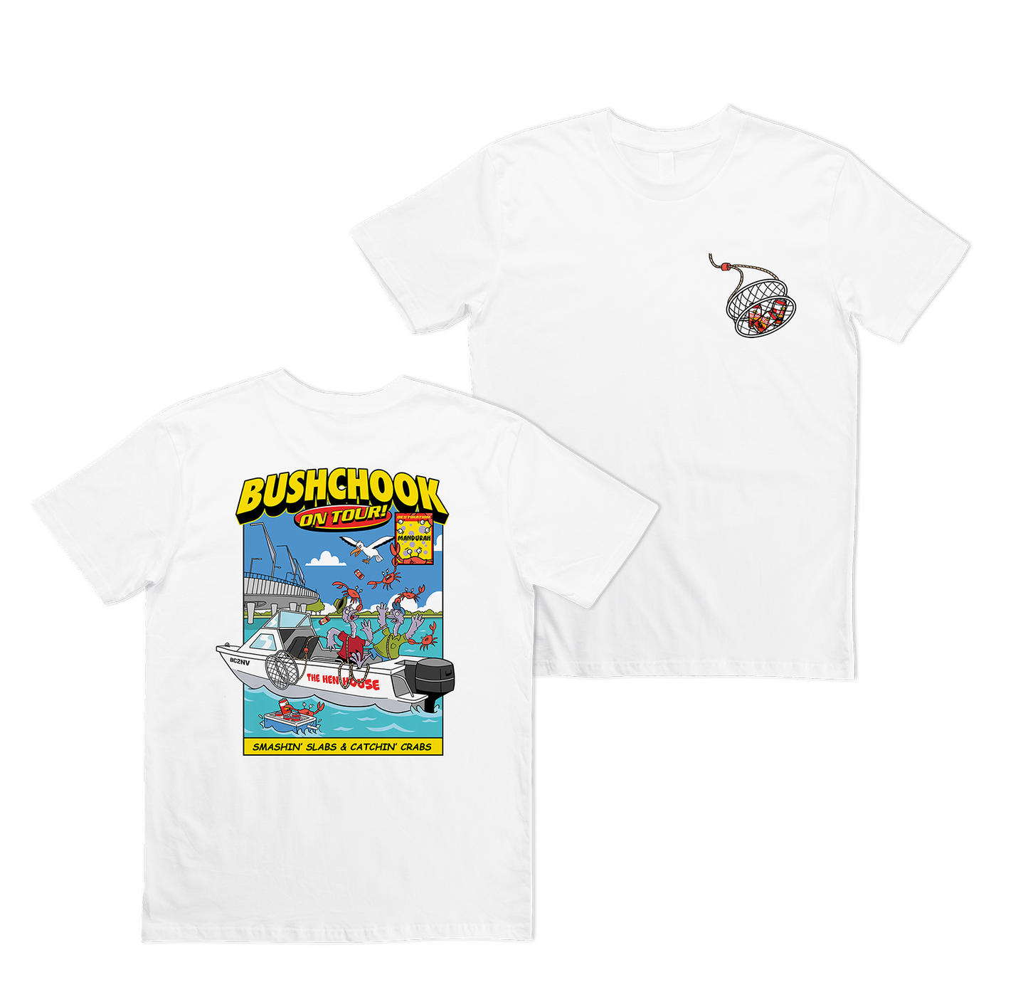 Chooks On Tour: Mandurah Tee White