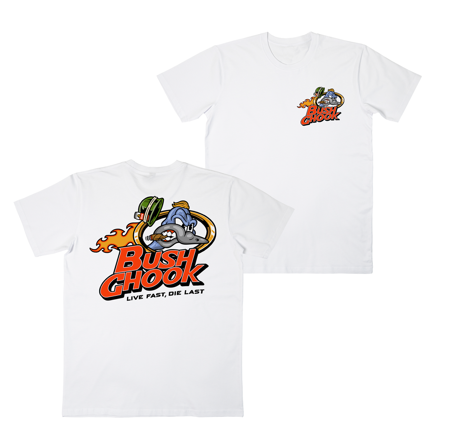 Brass Chook Tee White