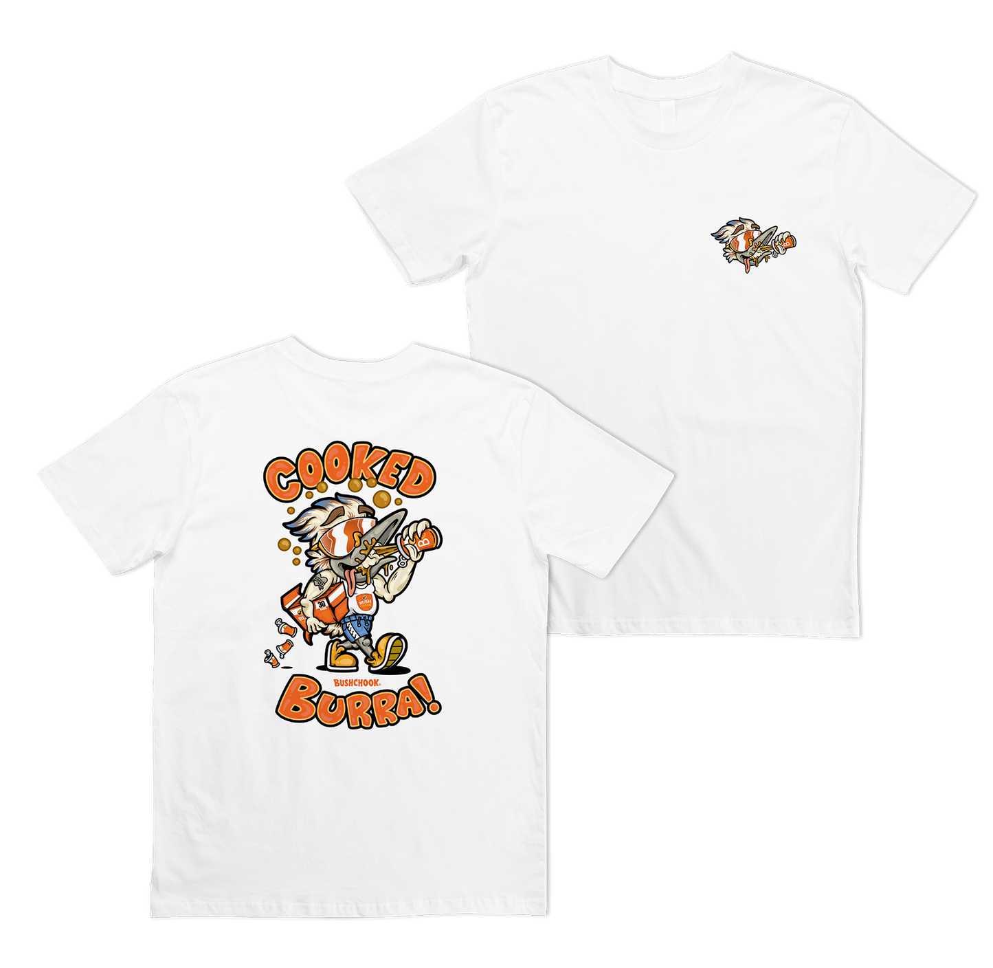 Cooked Burra Tee White