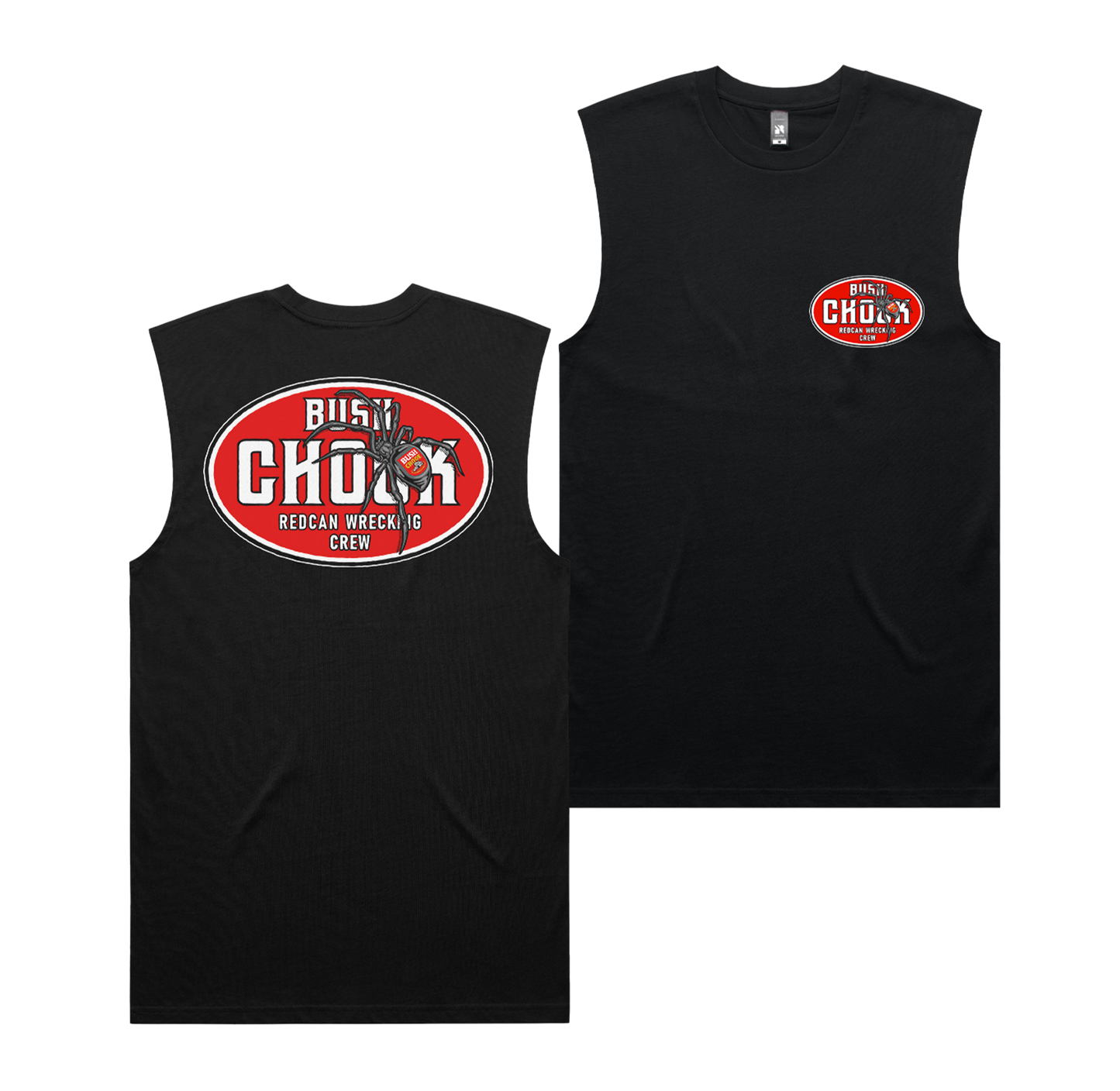 Redback Wreckers Muscle Tee Black