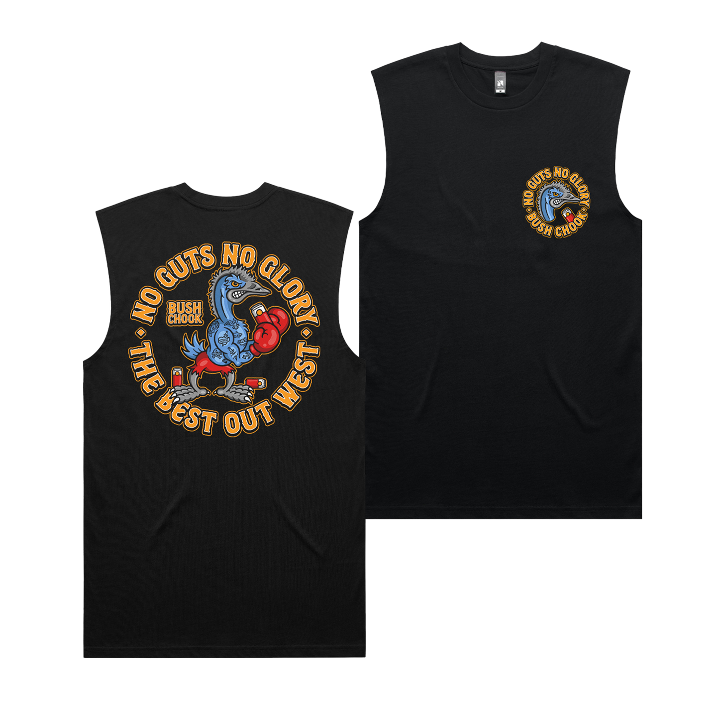Glory Muscle Tee Black