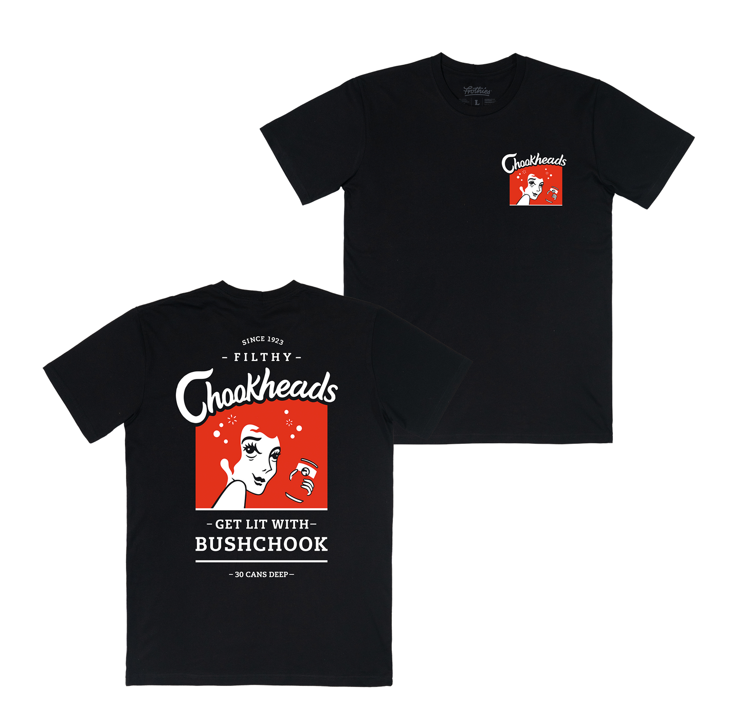 Chookheads Tee Black