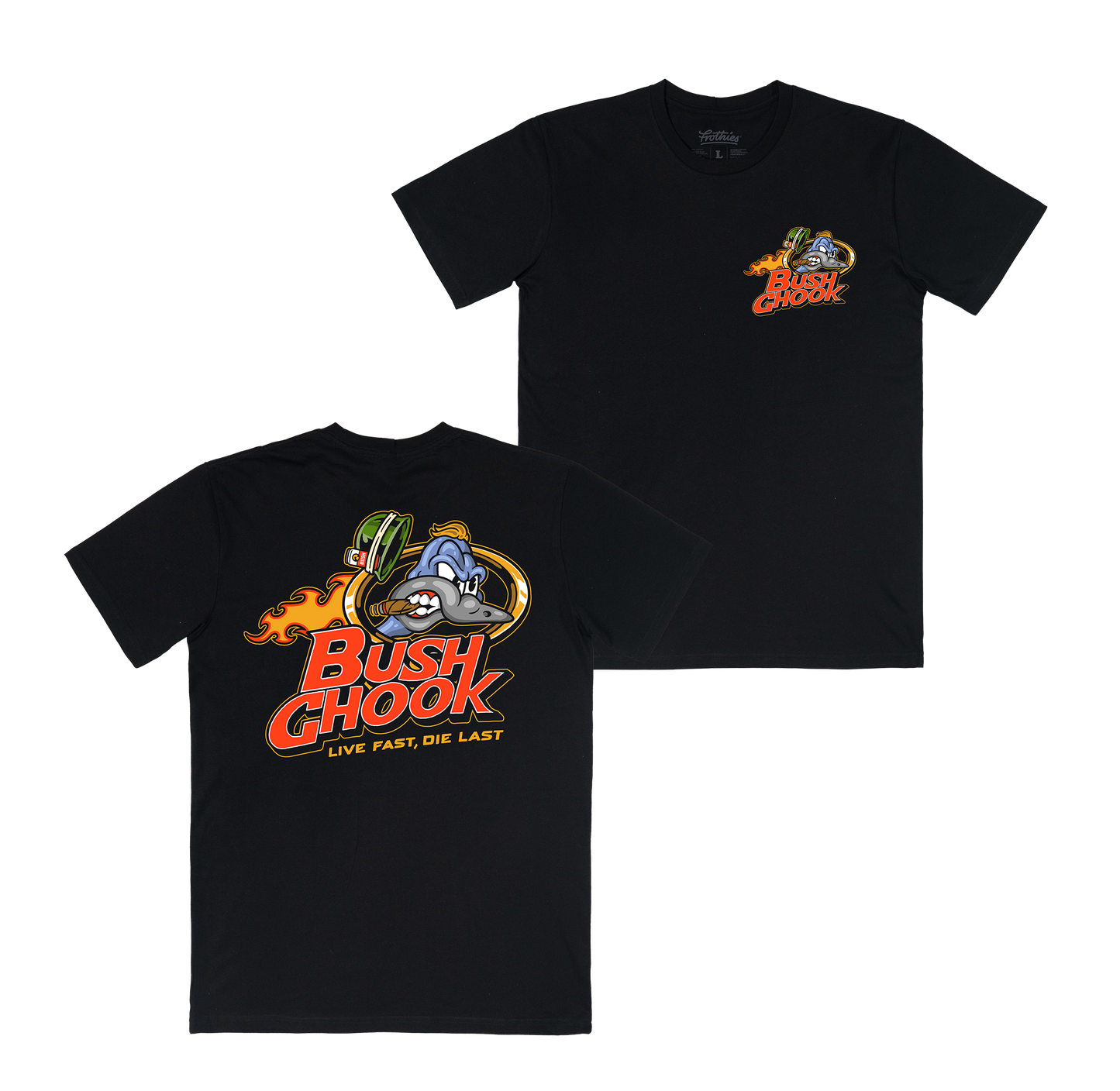Brass Chook Tee Black