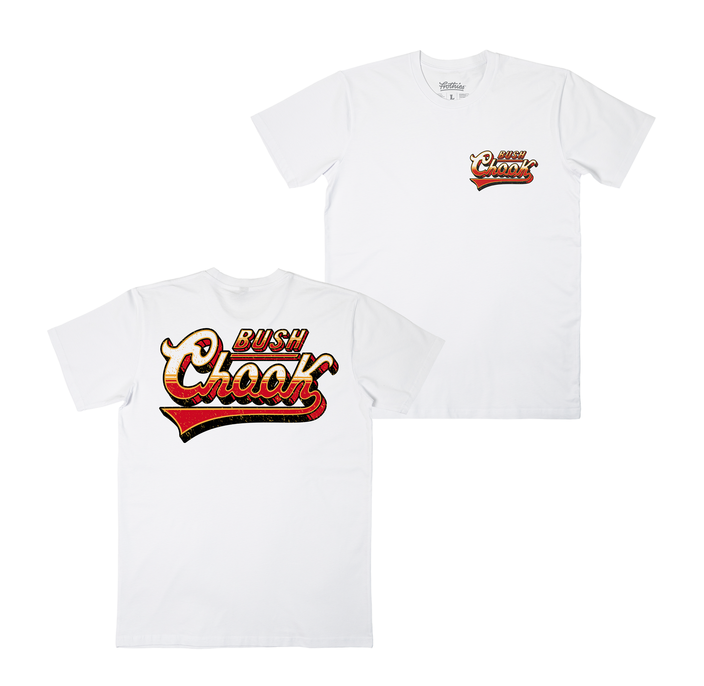 Old School Tee White