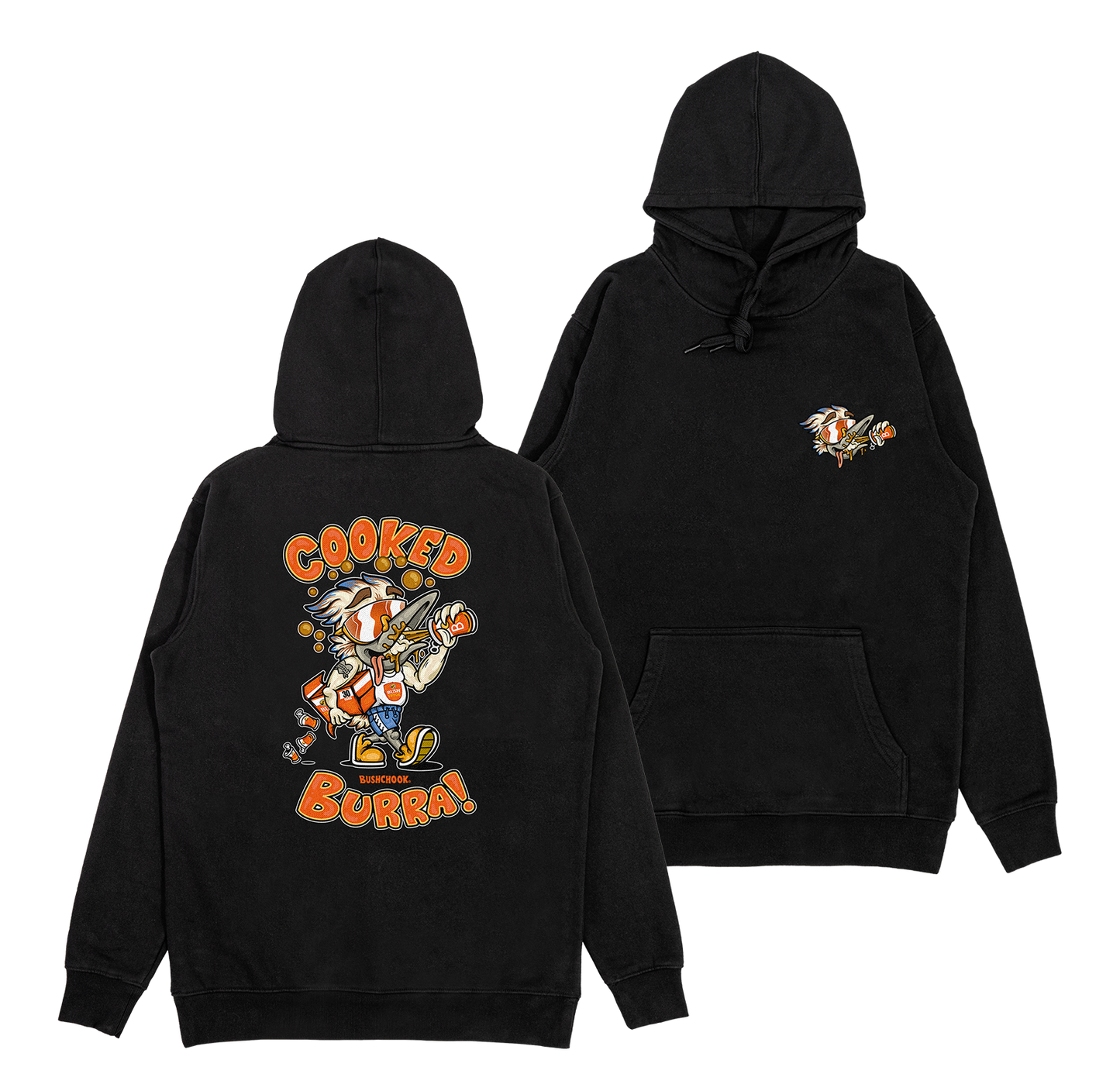 Cooked Burra Hoodie Black