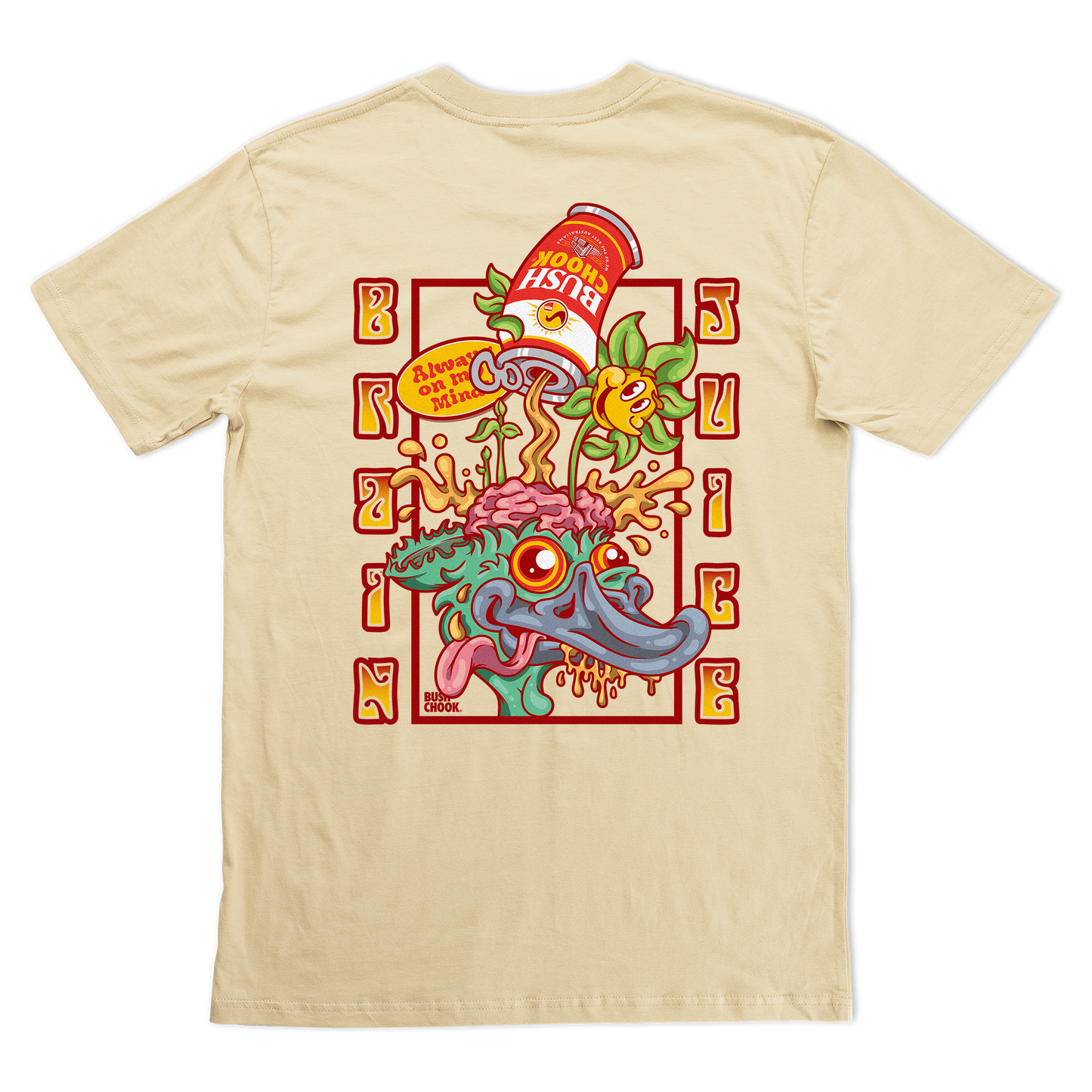 Brain Juice Tee Tan