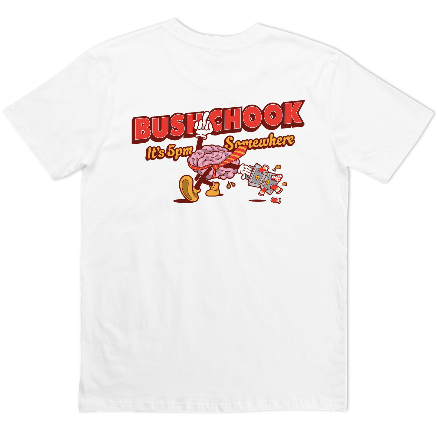 5pm Somewhere Tee White