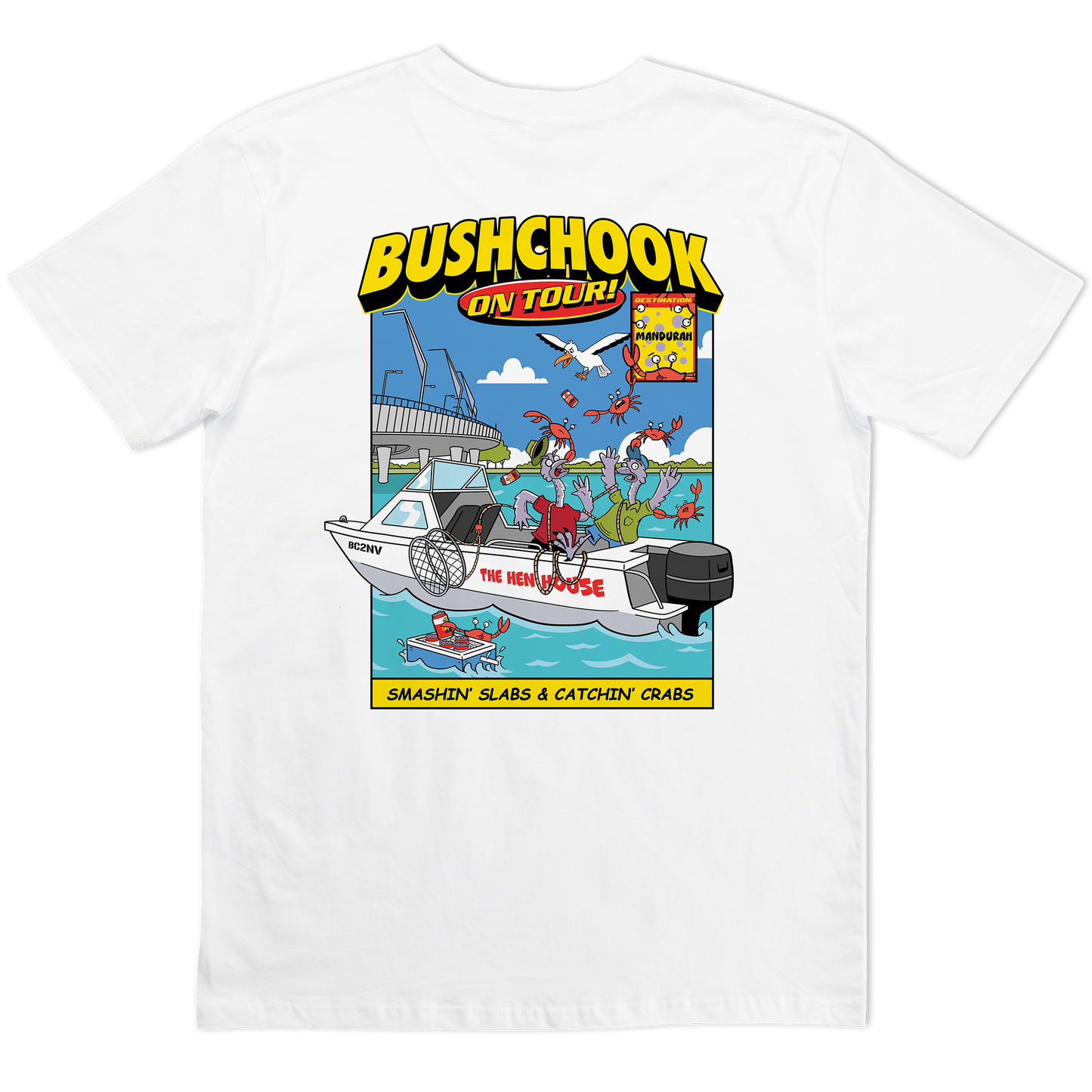 Chooks On Tour: Mandurah Tee White