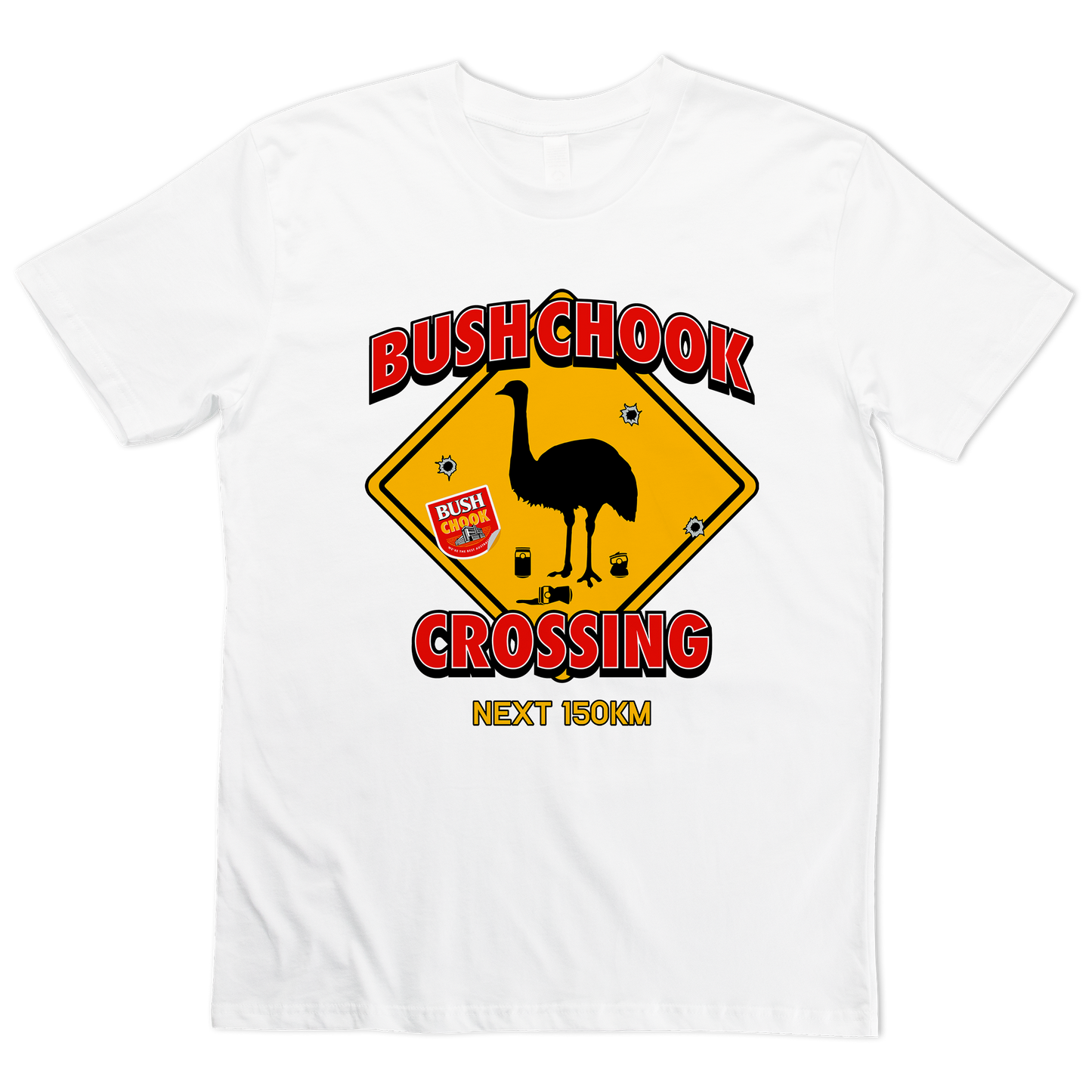 Chook Crossing Tee White
