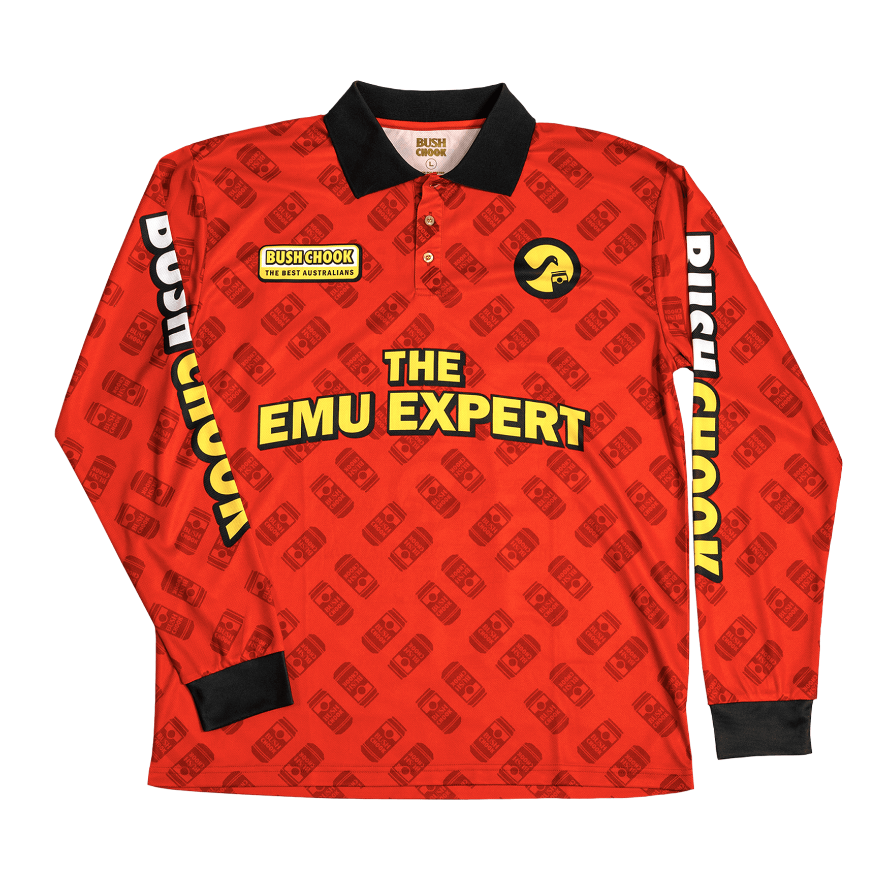 Bush Chook Emu Expert Fishing Jersey Fishing Jersey Bush Chook