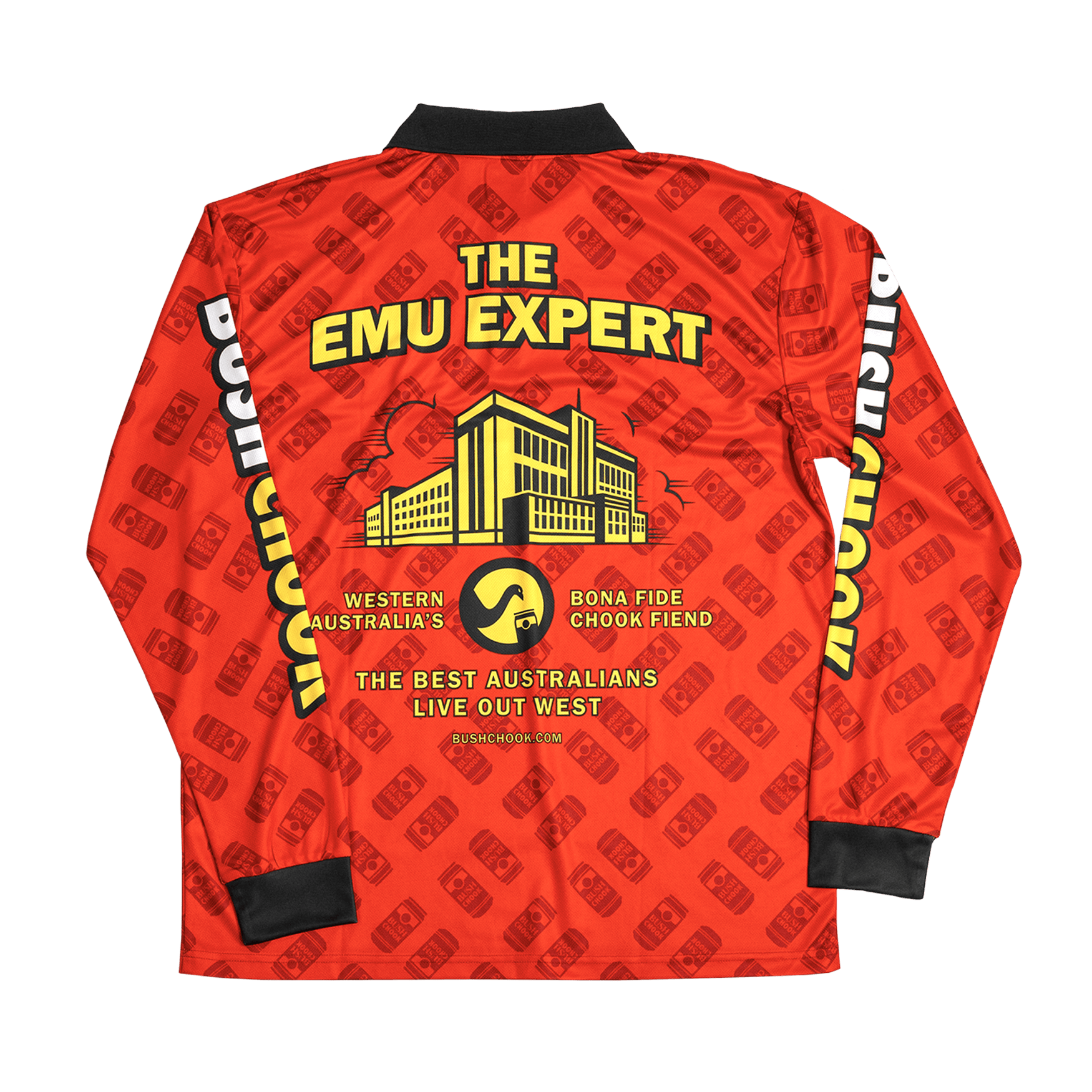 Bush Chook Emu Expert Fishing Jersey Fishing Jersey Bush Chook