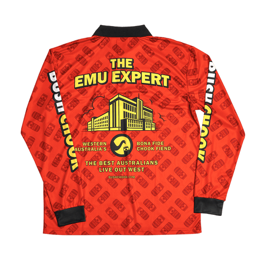 Bush Chook Emu Expert Fishing Jersey Fishing Jersey Bush Chook
