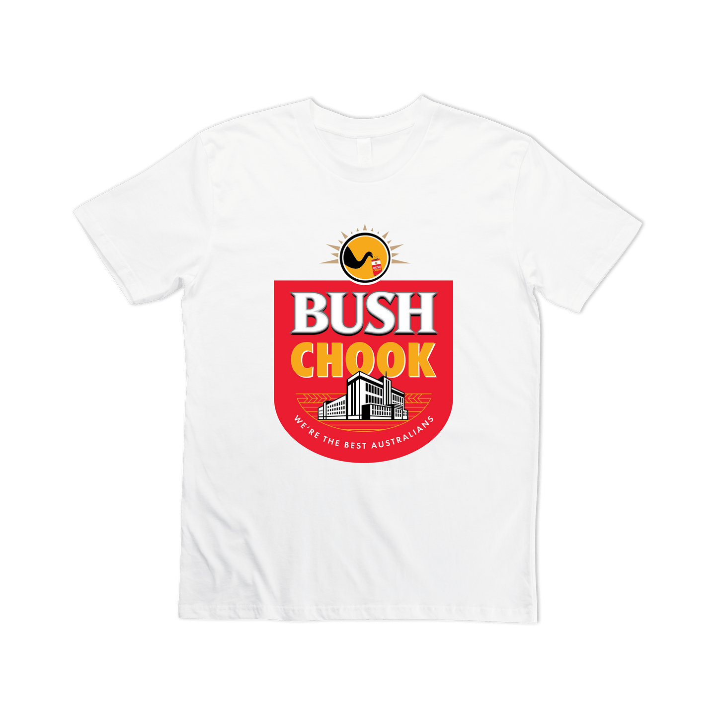 Bush Chook Tee White T-Shirt Bush Chook
