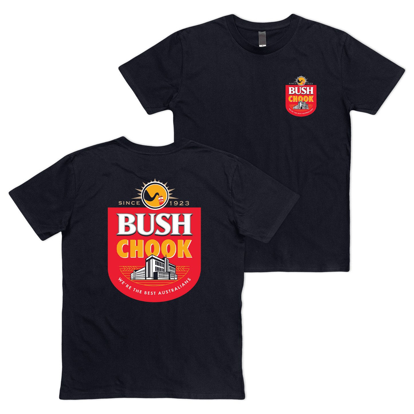Bush Mob Tee Black T-Shirt Bush Chook
