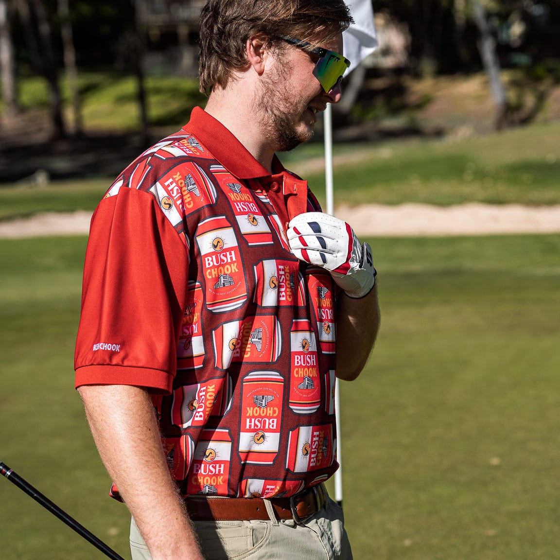 Canned Polo Shirt Polo Bush Chook