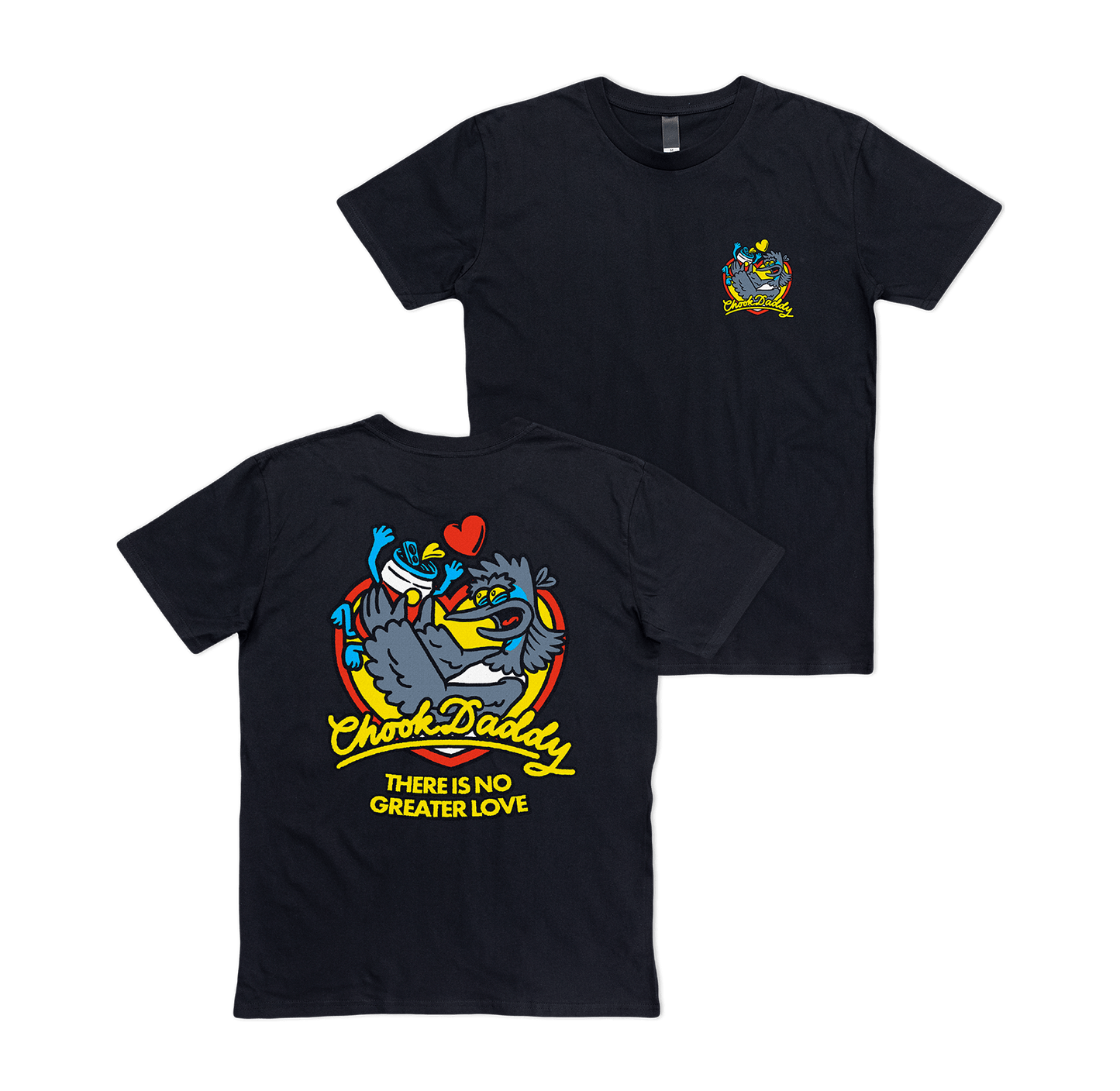 Chook Daddy Tee Black T-Shirt Bush Chook