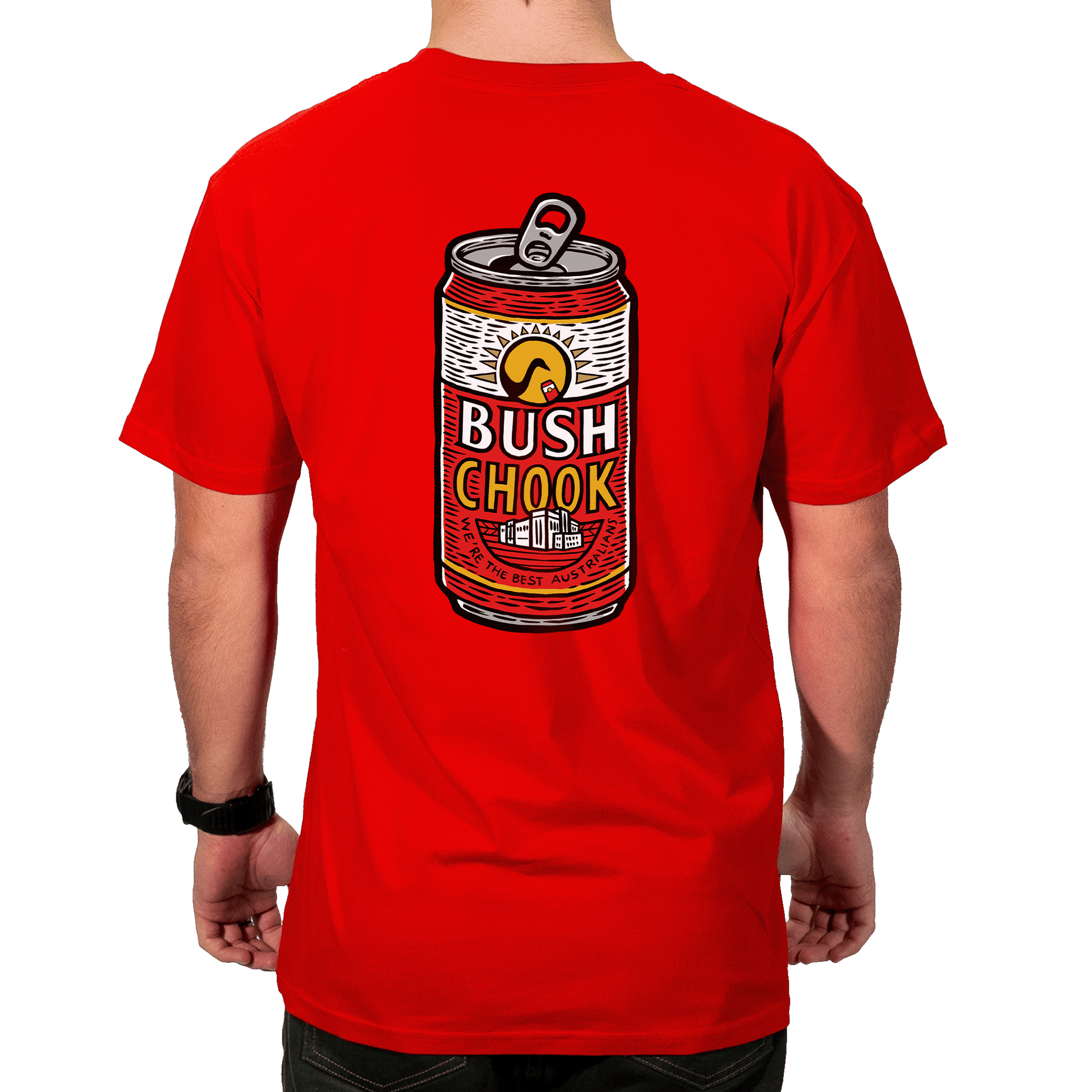 Chook Relief Tee Red T-Shirt Bush Chook
