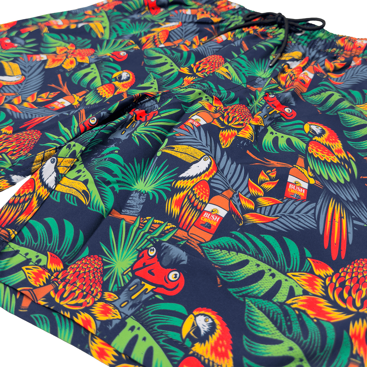 Chooked Out Beach Short Boardshorts Bush Chook