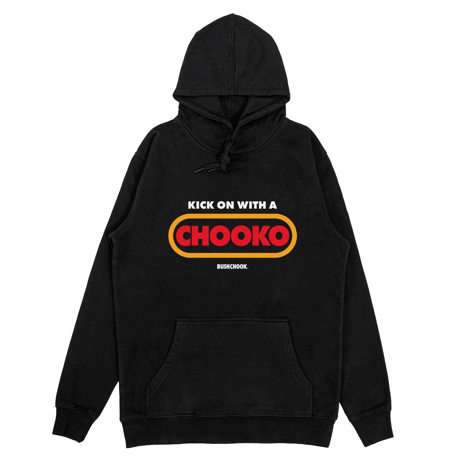 Chooko Hoodie Black Hoodie Bush Chook