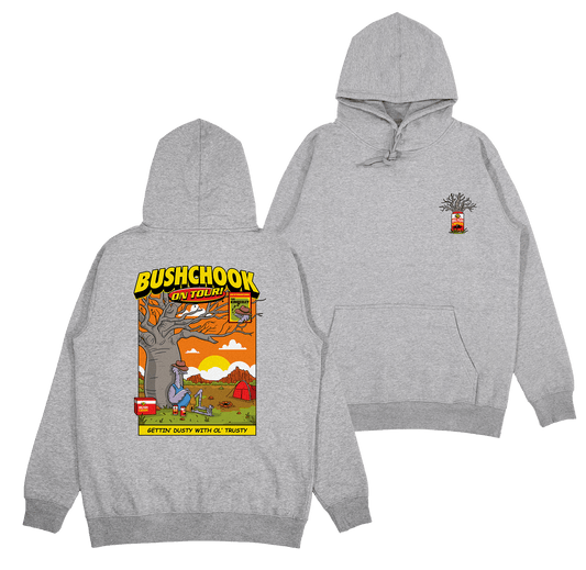 Chooks On Tour: Kimberley Hoodie Grey Hoodie Bush Chook