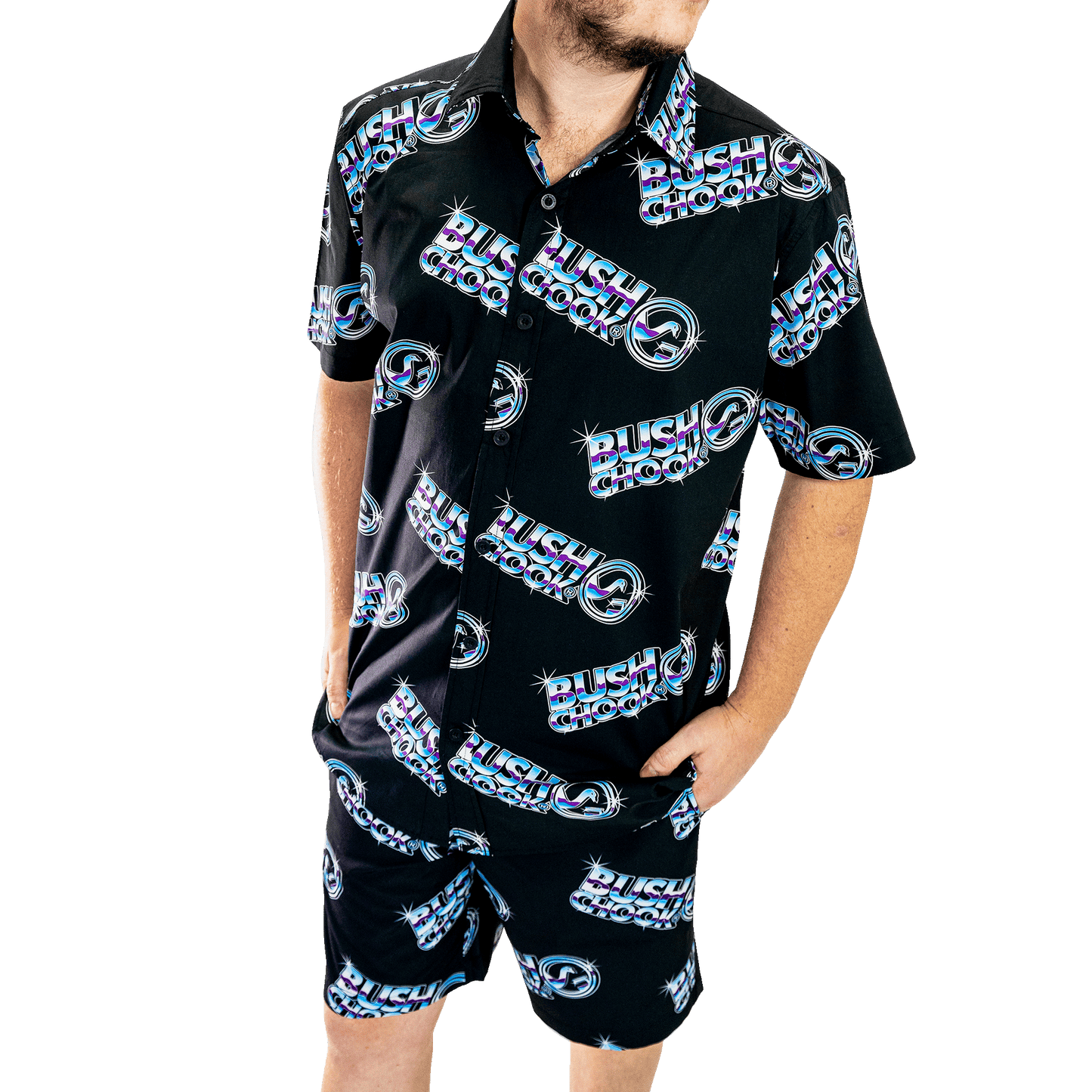 Chrome Chook Button-up Shirt Button-up Bush Chook