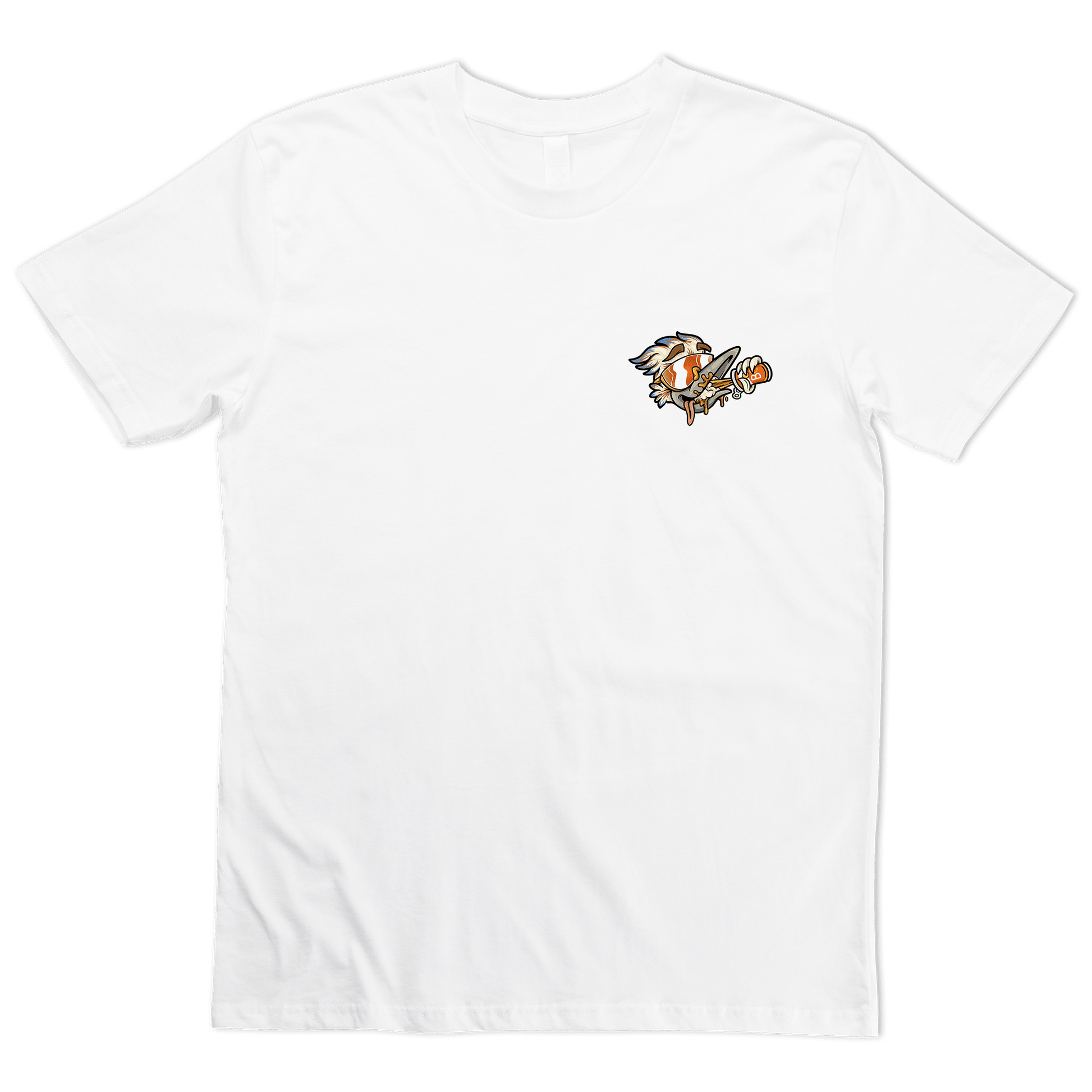 Cooked Burra Tee White T-Shirt Bush Chook