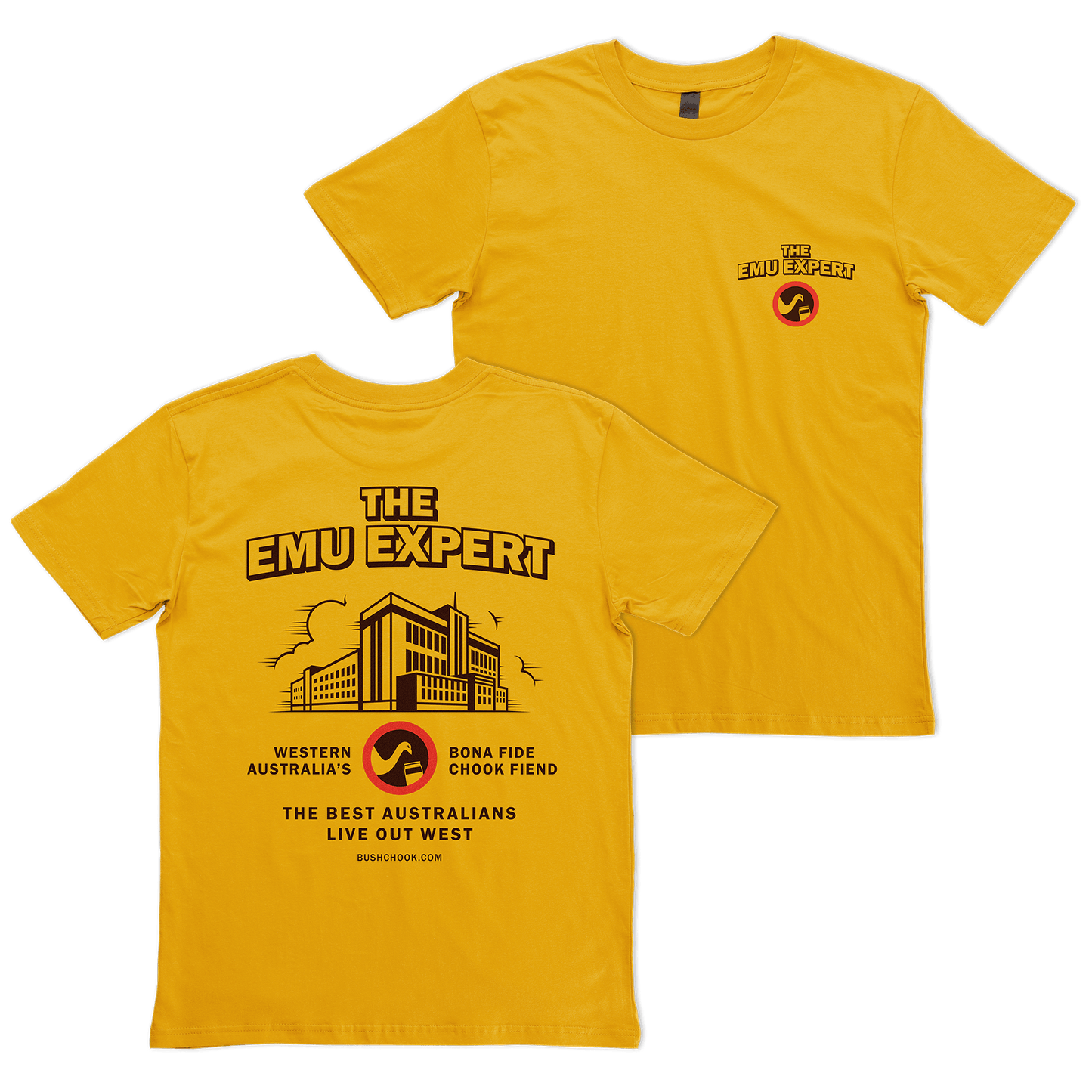 Emu Expert Tee Mustard T-Shirt Bush Chook