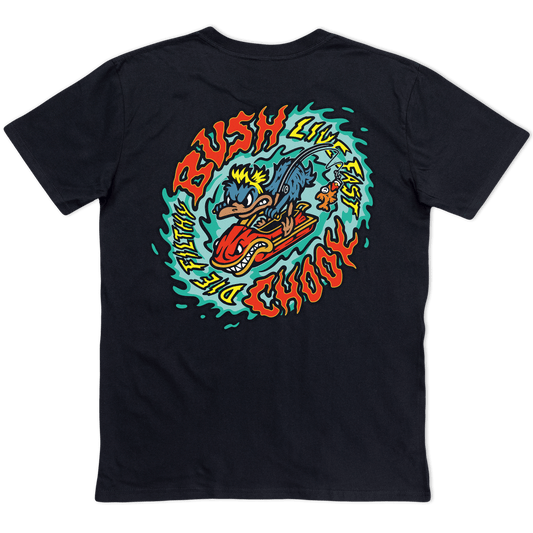 Fast & Filthy Tee Black T-Shirt Bush Chook