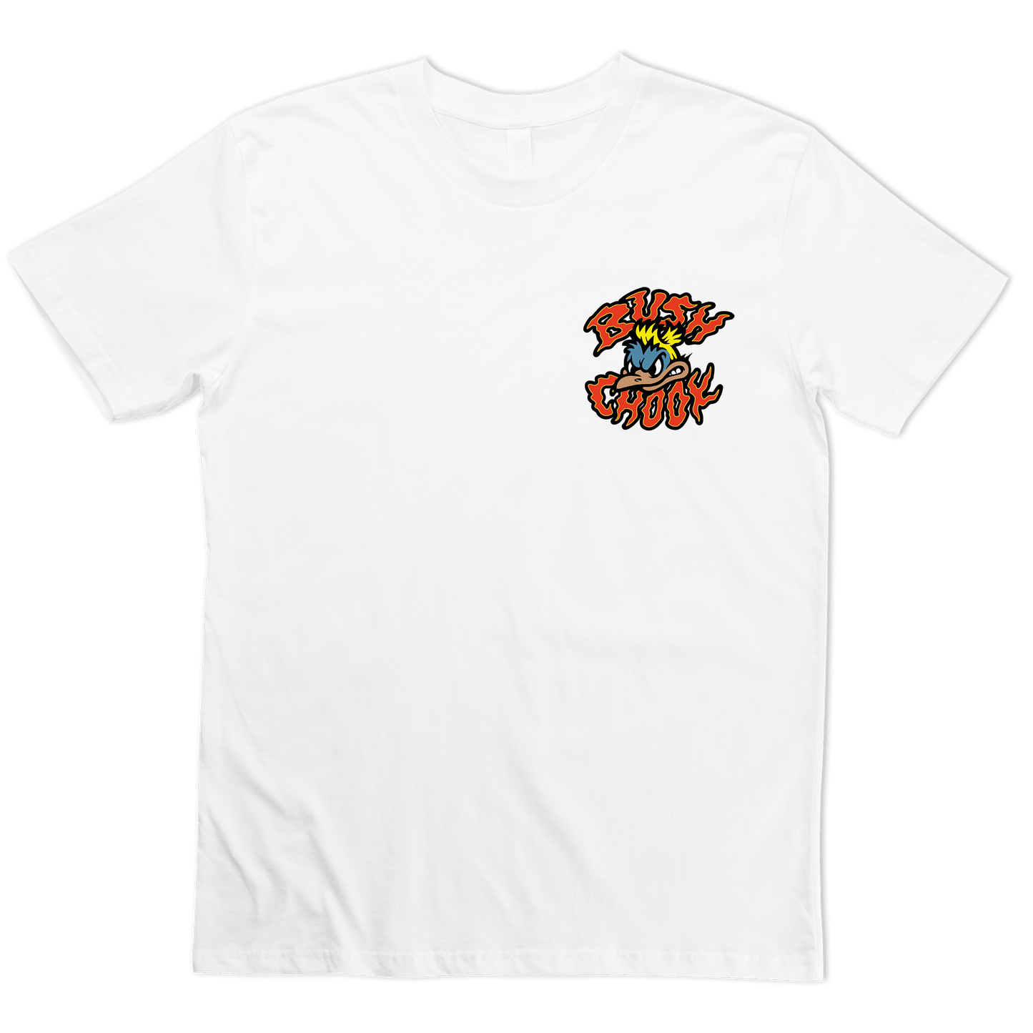 Fast & Filthy Tee White T-Shirt Bush Chook