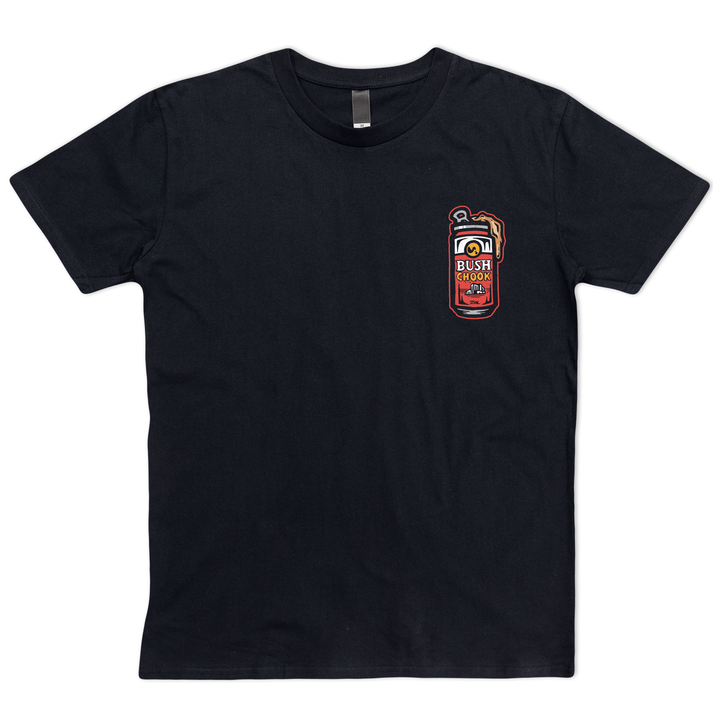 Gutted Tee Black T-Shirt Bush Chook