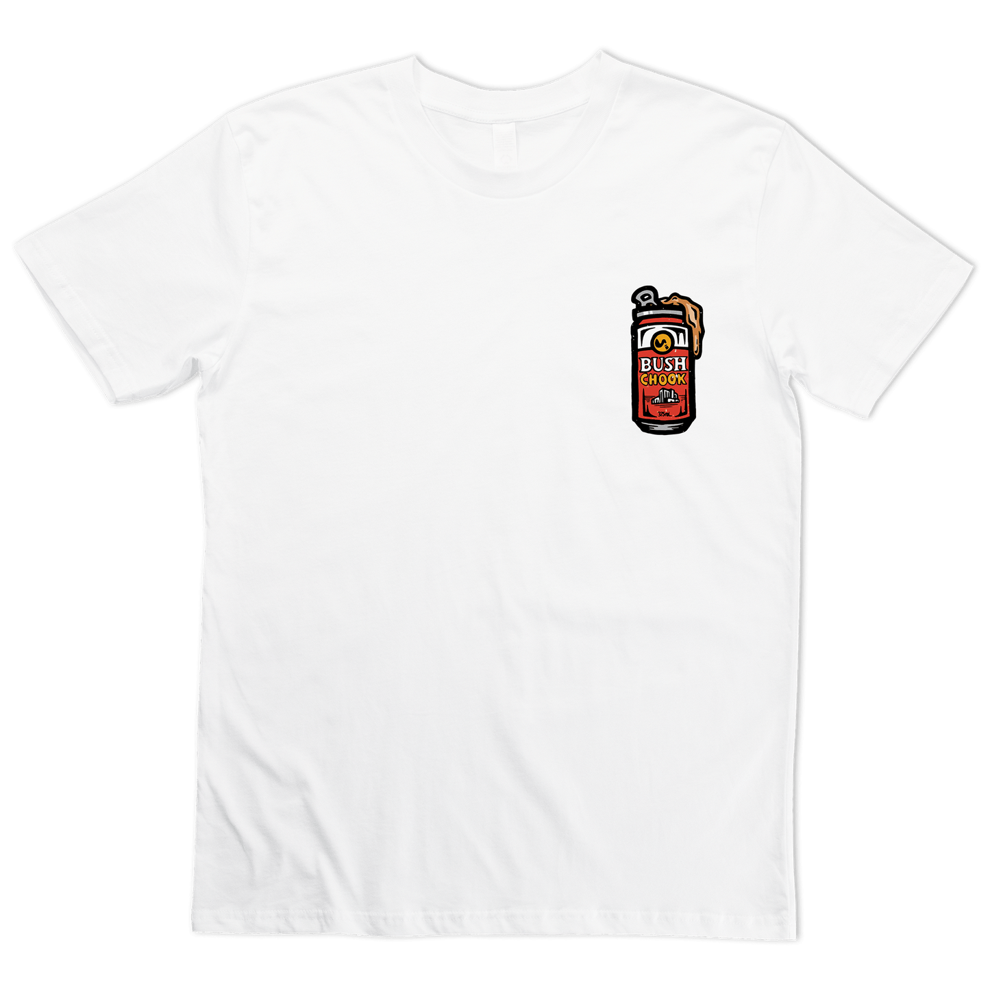 Gutted Tee White T-Shirt Bush Chook