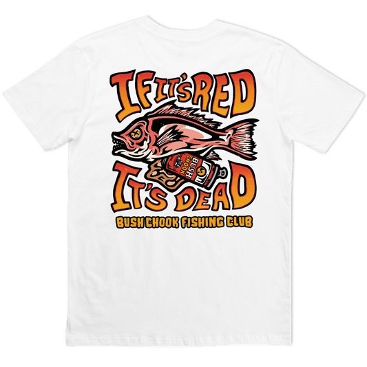 Gutted Tee White T-Shirt Bush Chook