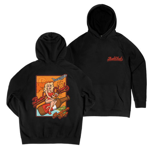 Hometown Hero Hoodie Black Hoodie Bush Chook