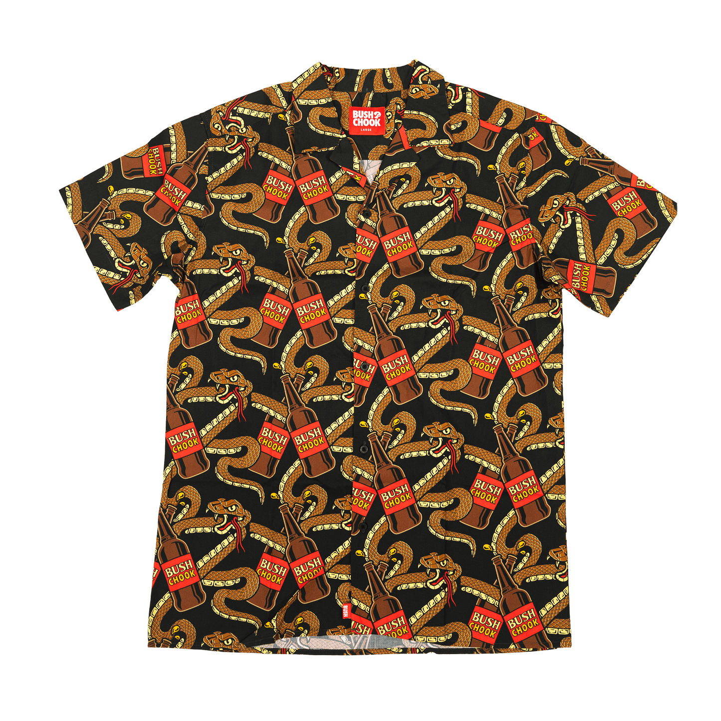 King Brown Party Shirt Button-up Bush Chook