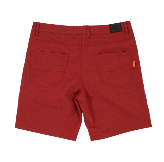 Margs Walk Shorts Maroon Shorts Bush Chook