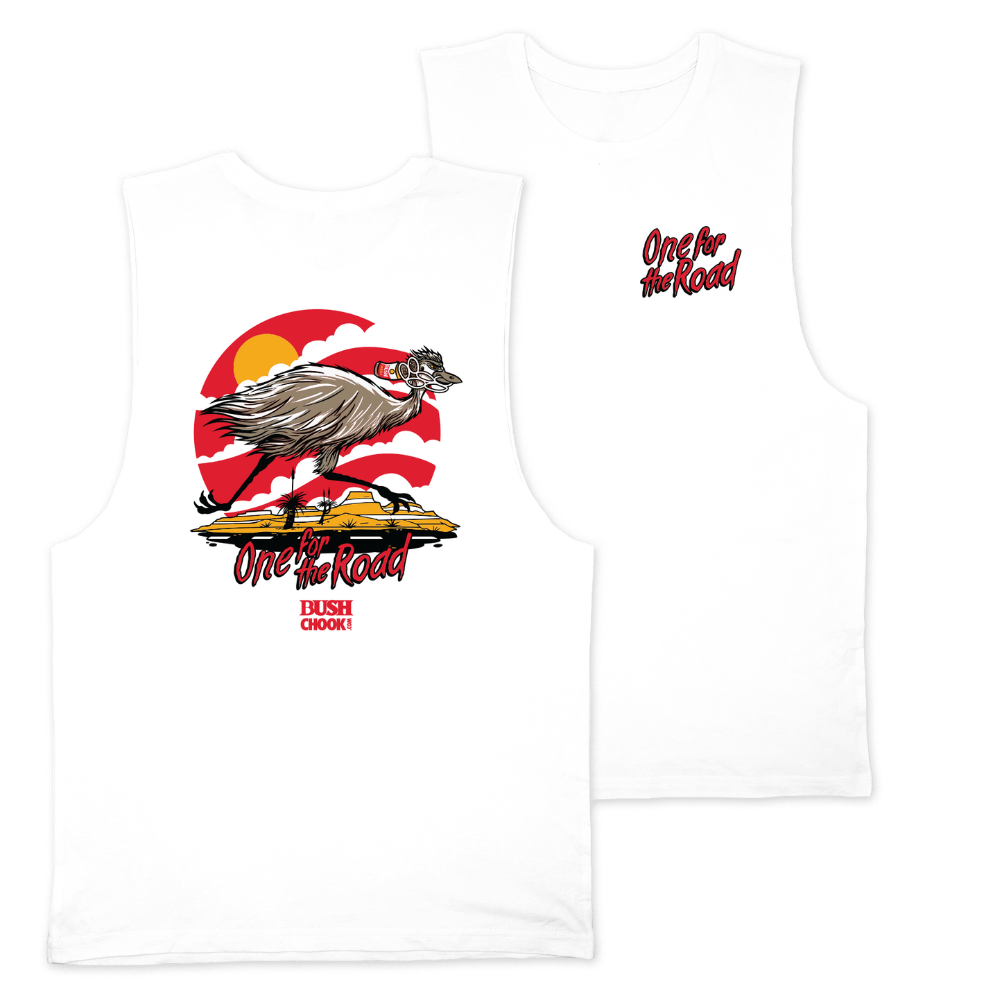 One for the Road Muscle White Muscle Bush Chook