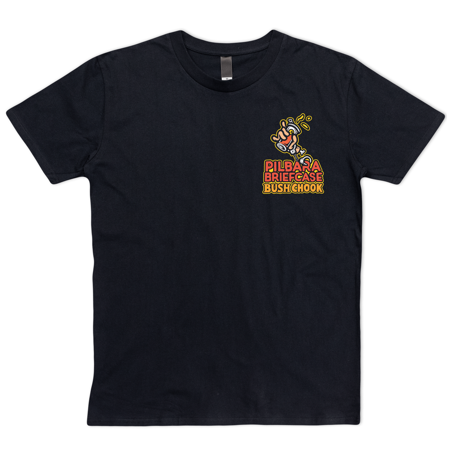 Pilbara Briefcase 2 Tee Black T-Shirt Bush Chook
