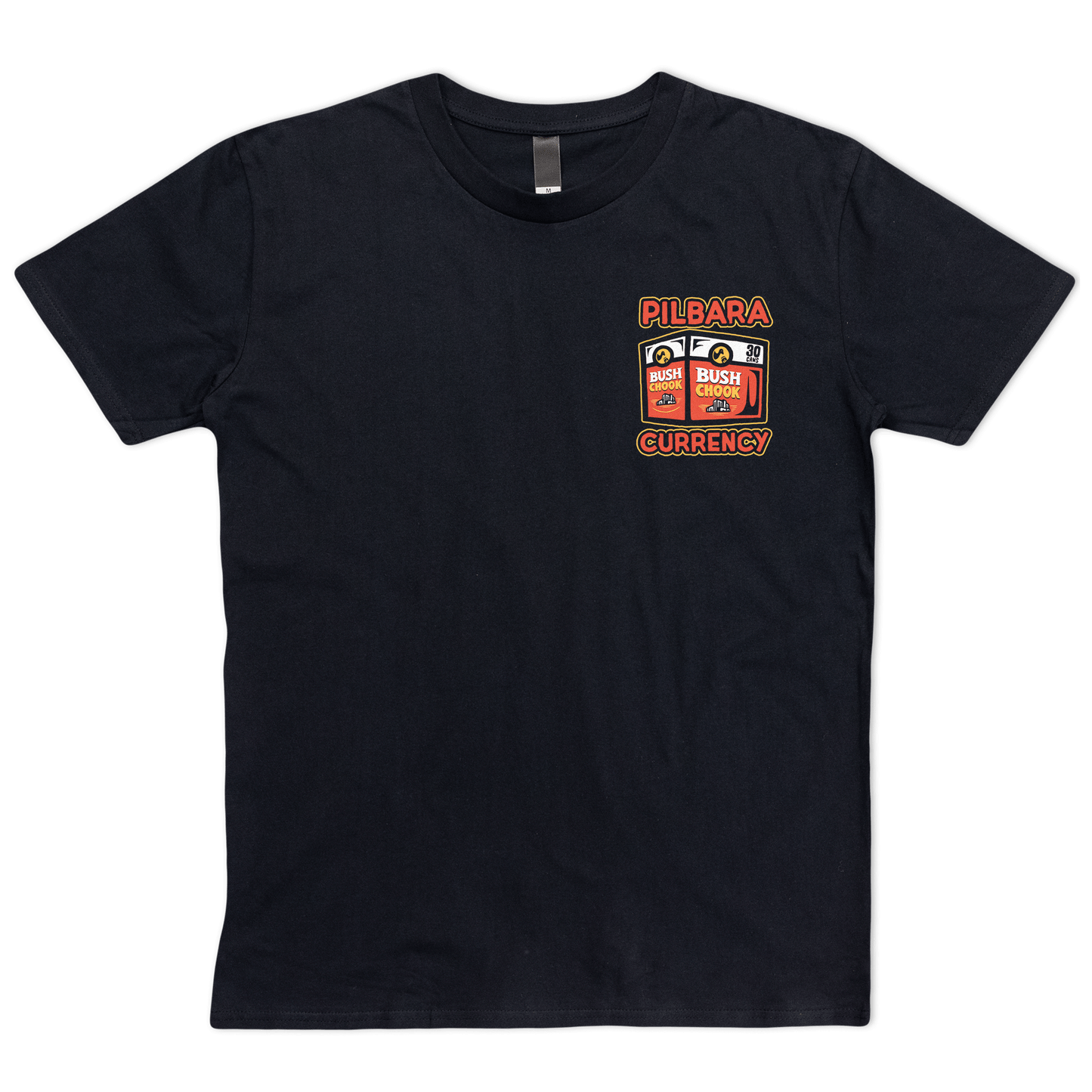 Pilbara Currency 2 Tee Black T-Shirt Bush Chook