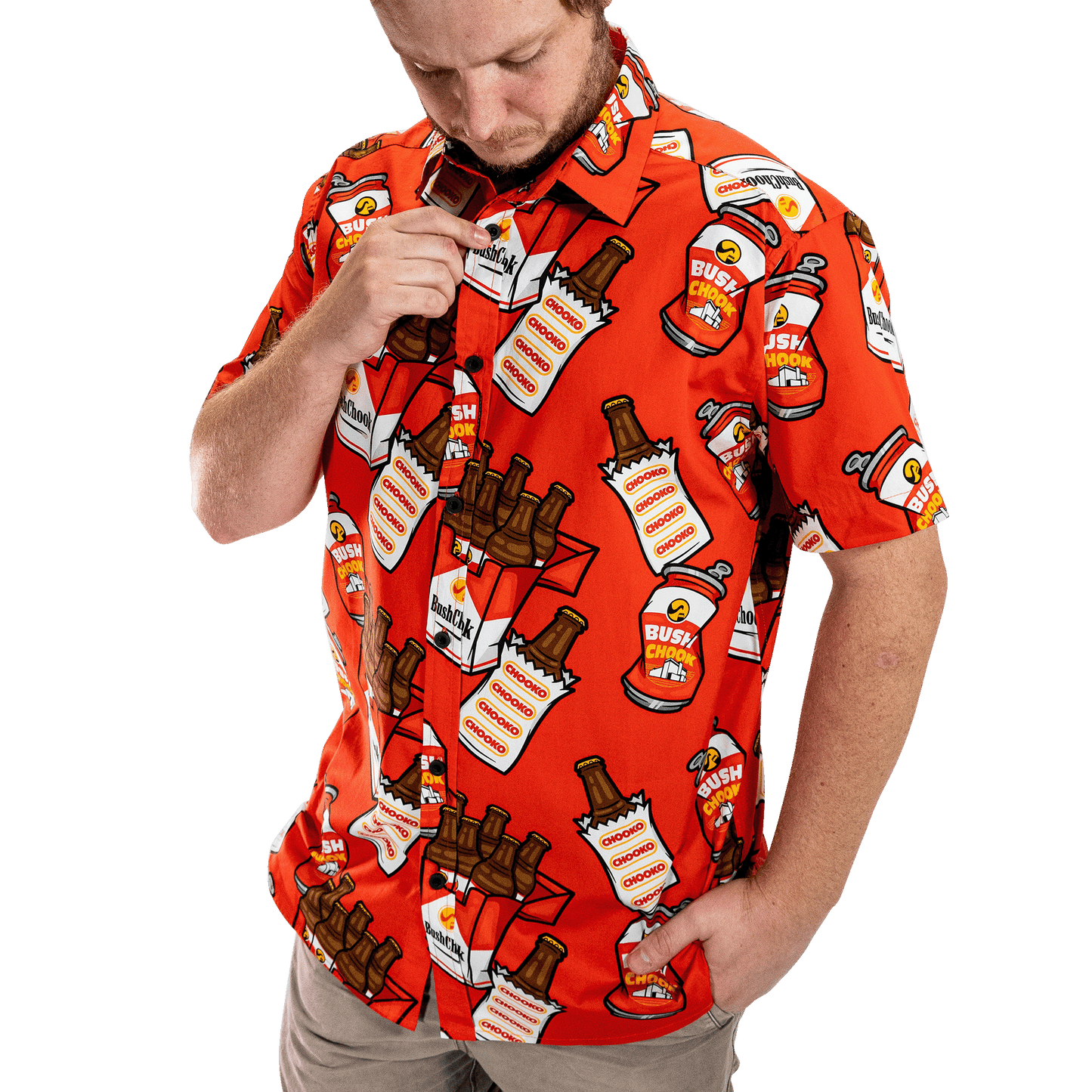 Smoko Button-up Button-up Bush Chook