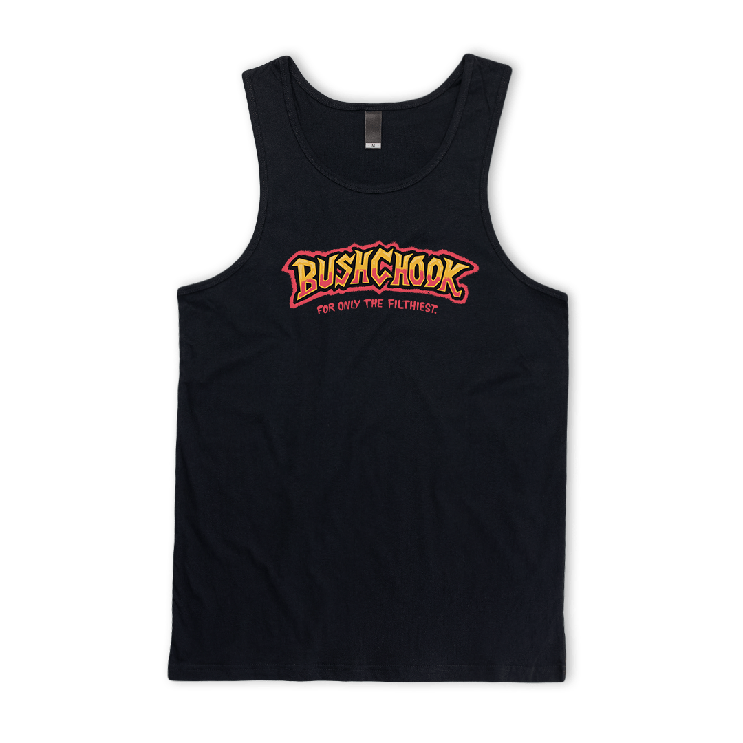 Tag Singlet Black Singlet Bush Chook