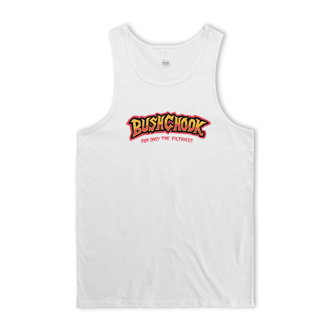 Tag Singlet White Singlet Bush Chook
